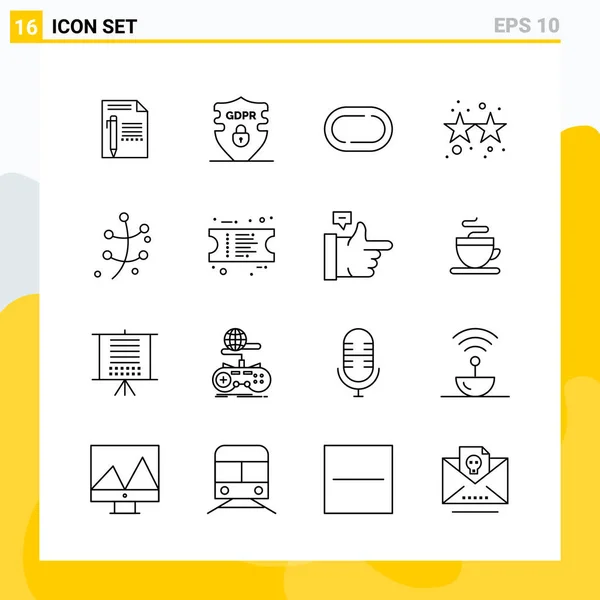 Set de 25 iconos de negocio universales Vector — Vector de stock