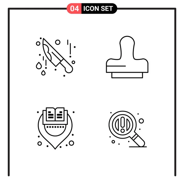 Set Universal Creative Icons Simply Vector Illustrations Web Mobile Apps — Stock Vector