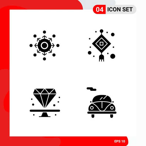 Conjunto Iconos Creativos Universales Simplemente Vector Ilustraciones Para Aplicaciones Web — Vector de stock