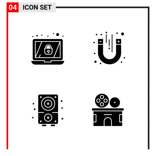 Set Universeller Kreativer Symbole Einfach Vektorillustrationen Für Web Und Mobile — Stockvektor