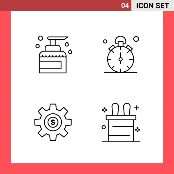 Set de 25 iconos de negocio universales Vector — Vector de stock