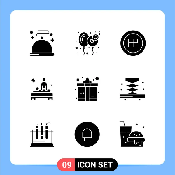 Conjunto Iconos Creativos Universales Ilustración Vectorial — Archivo Imágenes Vectoriales