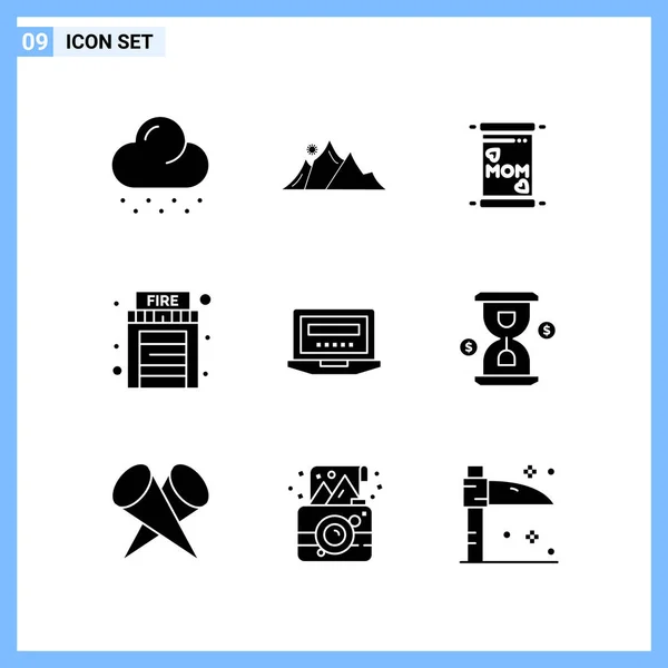 Set Universal Creative Icons Simply Vector Illustrations Web Mobile Apps — Stock Vector