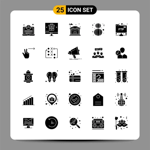 Conjunto Iconos Creativos Universales Simplemente Vector Ilustraciones Para Aplicaciones Web — Vector de stock