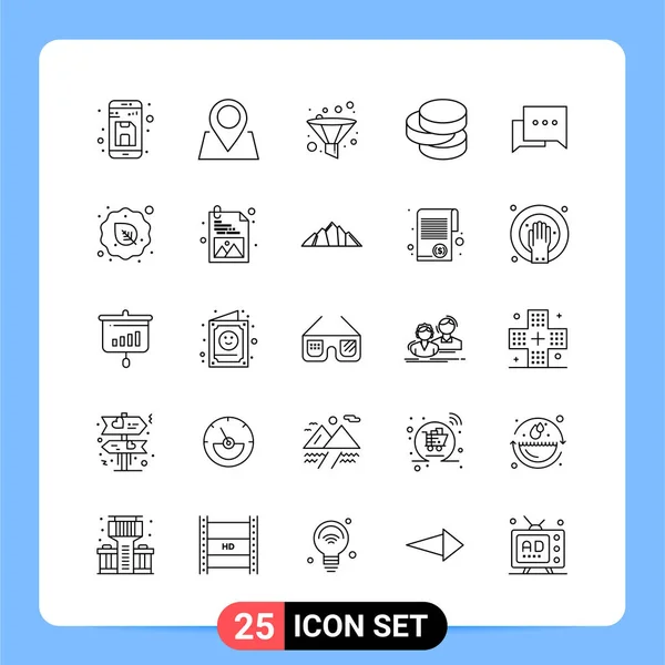 Set Universal Creative Icons Simply Vector Illustrations Web Mobile Apps — Stock Vector