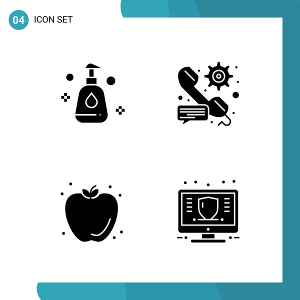 Conjunto Iconos Creativos Universales Simplemente Vector Ilustraciones Para Aplicaciones Web — Vector de stock