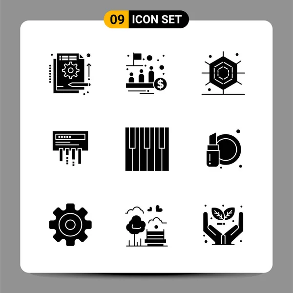 Conjunto Iconos Creativos Universales Simplemente Vector Ilustraciones Para Aplicaciones Web — Vector de stock