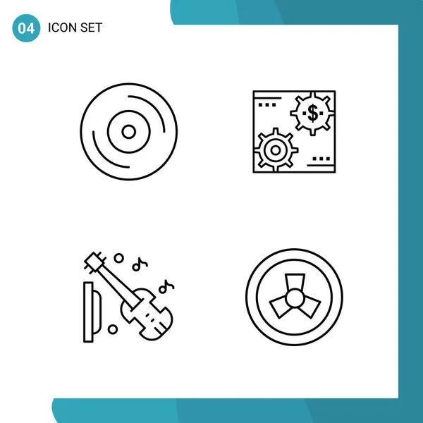 Set Universal Creative Icons Simply Vector Illustrations Web Mobile Apps — Stock Vector