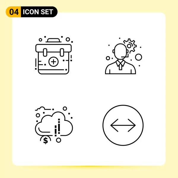 Set de 25 iconos de negocio universales Vector — Vector de stock