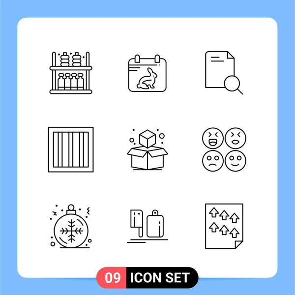 Conjunto Iconos Creativos Universales Simplemente Vector Ilustraciones Para Aplicaciones Web — Archivo Imágenes Vectoriales