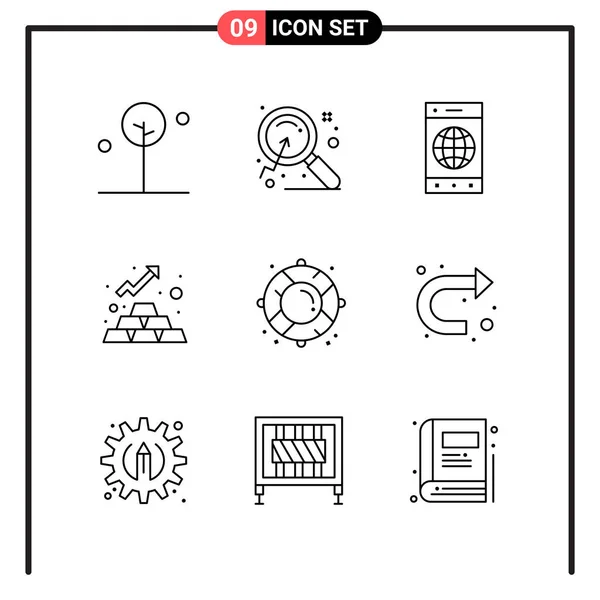 Set van 25 Universele Business Iconen Vector — Stockvector