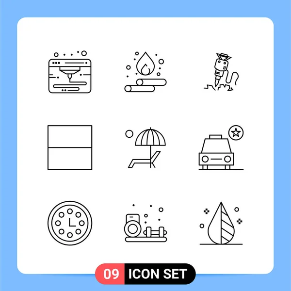 Set de 25 iconos de negocio universales Vector — Vector de stock