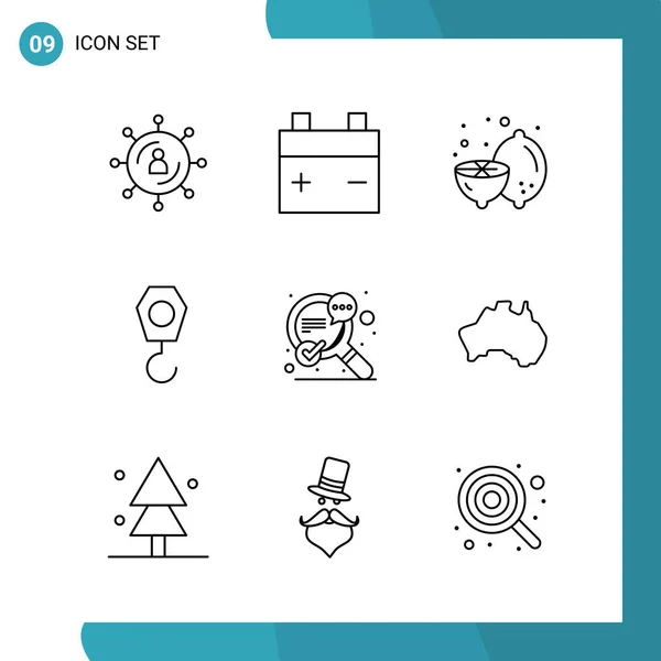 Set Universal Creative Icons Simply Vector Illustrations Web Mobile Apps — Stock Vector