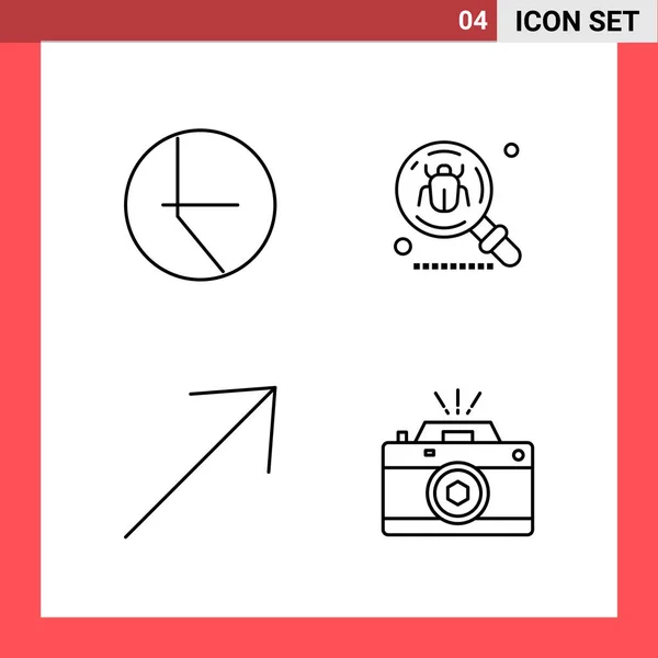 Conjunto Iconos Creativos Universales Simplemente Vector Ilustraciones Para Aplicaciones Web — Vector de stock