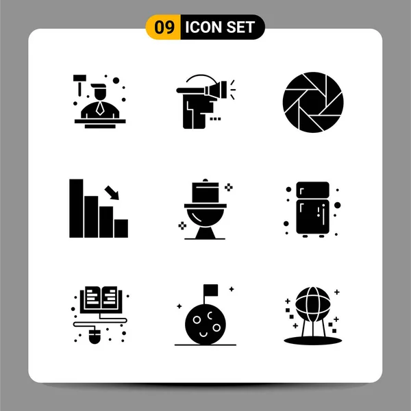 Conjunto Iconos Creativos Universales Simplemente Vector Ilustraciones Para Aplicaciones Web — Vector de stock