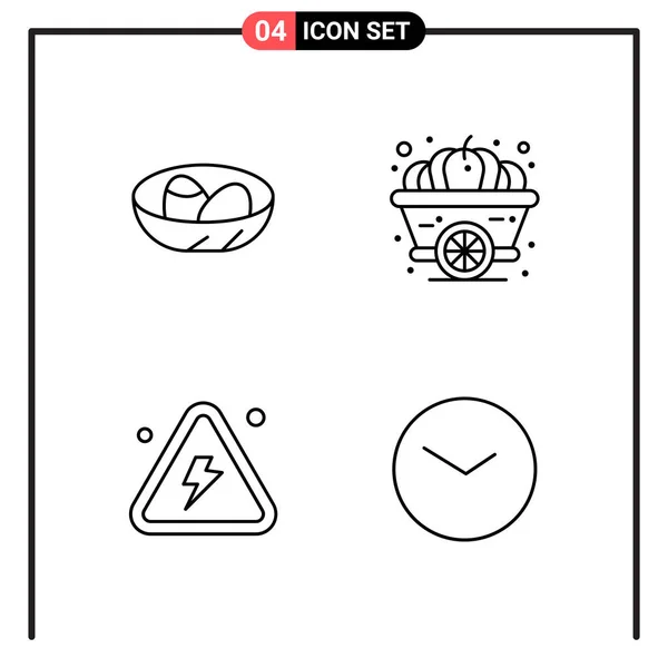 Conjunto Iconos Creativos Universales Simplemente Vector Ilustraciones Para Aplicaciones Web — Vector de stock