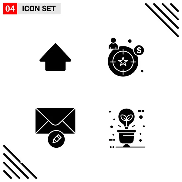 Conjunto Iconos Creativos Universales Simplemente Vector Ilustraciones Para Aplicaciones Web — Archivo Imágenes Vectoriales