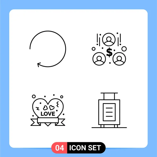 Set de 25 iconos de negocio universales Vector — Vector de stock