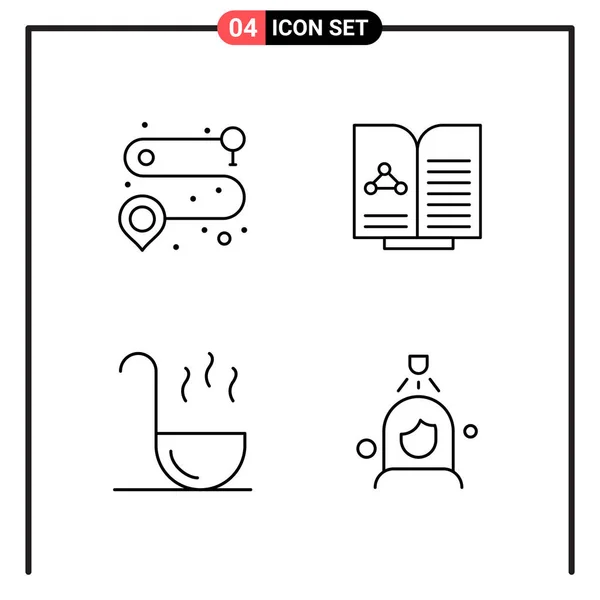 Conjunto Iconos Creativos Universales Simplemente Vector Ilustraciones Para Aplicaciones Web — Vector de stock