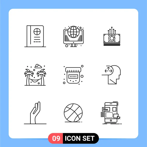 Set Universal Creative Icons Simply Vector Illustrations Web Mobile Apps — Stock Vector