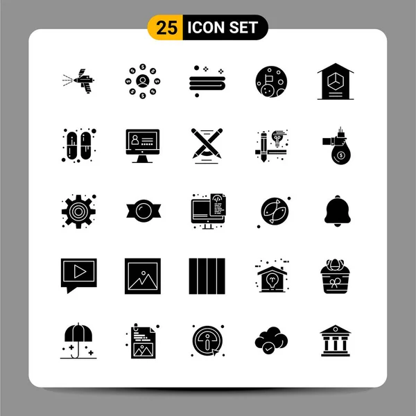 Set de 25 iconos de negocio universales Vector — Archivo Imágenes Vectoriales