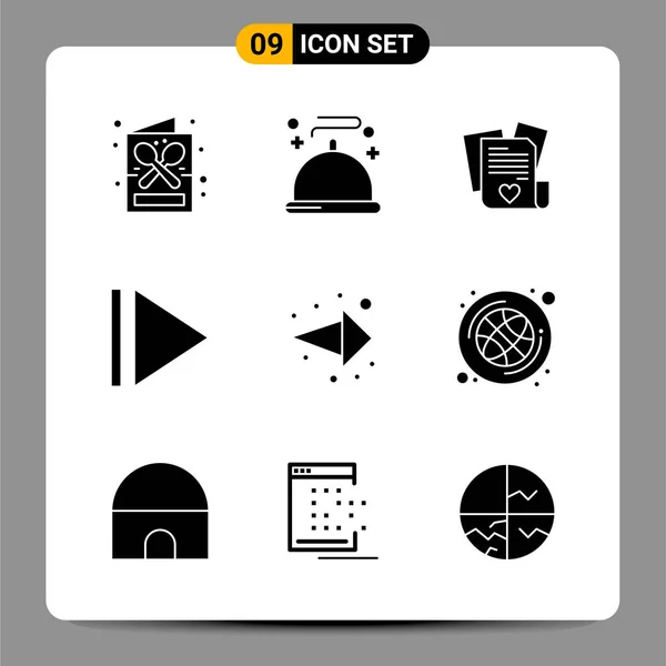 Set Dari Ikon Kreatif Universal Cukup Ilustrasi Vektor Untuk Aplikasi - Stok Vektor