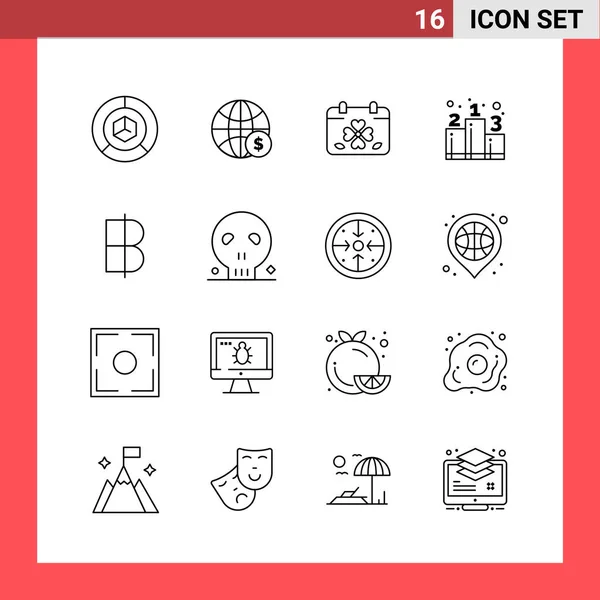 Conjunto Iconos Creativos Universales Simplemente Vector Ilustraciones Para Aplicaciones Web — Archivo Imágenes Vectoriales