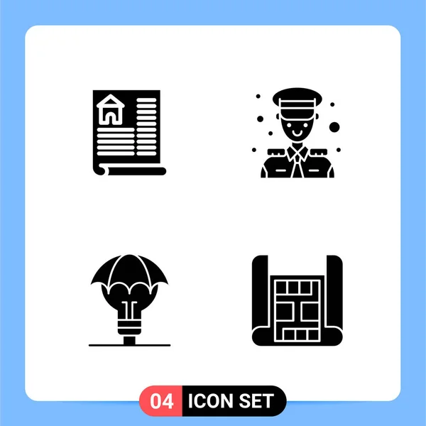 Conjunto Iconos Creativos Universales Simplemente Vector Ilustraciones Para Aplicaciones Web — Archivo Imágenes Vectoriales