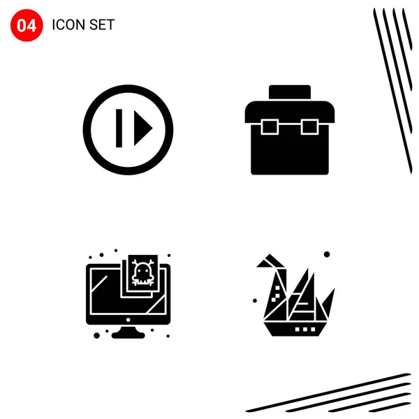 Conjunto Iconos Creativos Universales Simplemente Vector Ilustraciones Para Aplicaciones Web — Vector de stock