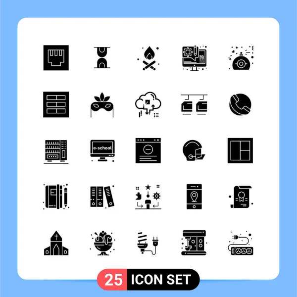 Conjunto Iconos Creativos Universales Simplemente Vector Ilustraciones Para Aplicaciones Web — Archivo Imágenes Vectoriales