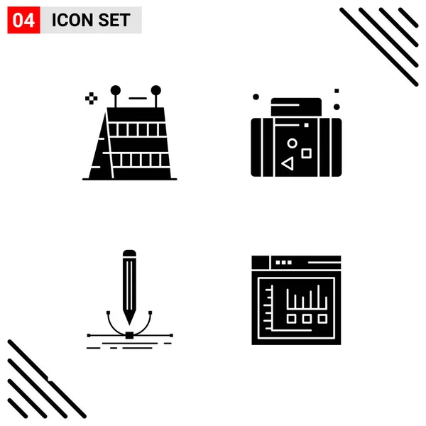 Set Dari Ikon Kreatif Universal Cukup Ilustrasi Vektor Untuk Aplikasi - Stok Vektor