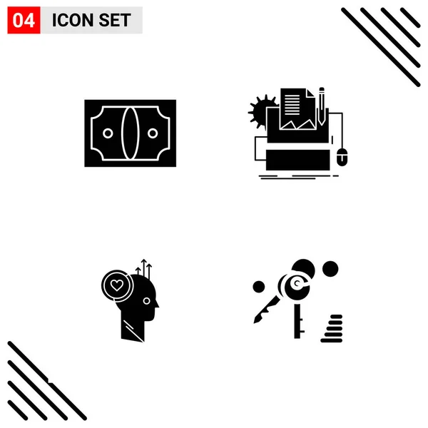 Set Dari Ikon Kreatif Universal Cukup Ilustrasi Vektor Untuk Aplikasi - Stok Vektor