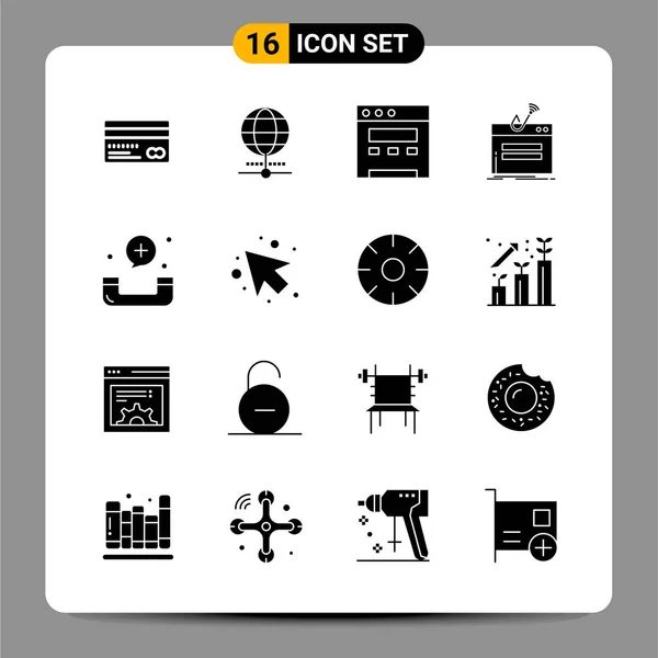 Conjunto Iconos Creativos Universales Simplemente Vector Ilustraciones Para Aplicaciones Web — Archivo Imágenes Vectoriales