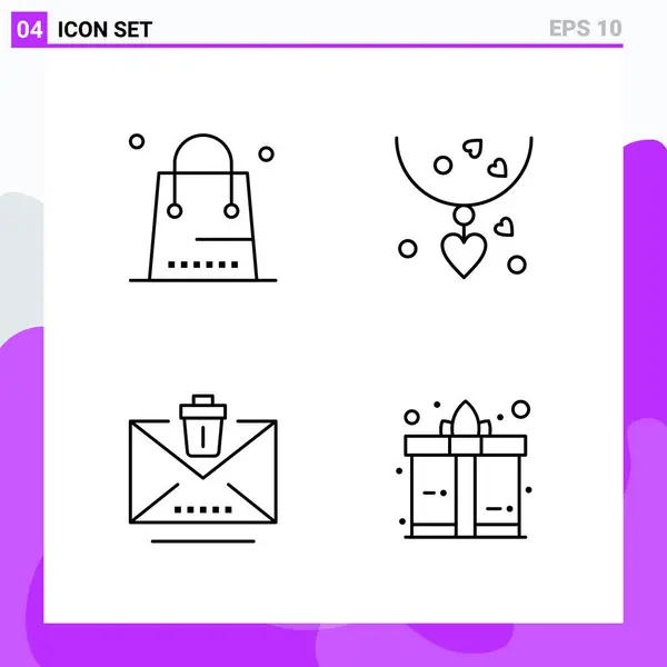 Conjunto Iconos Creativos Universales Simplemente Vector Ilustraciones Para Aplicaciones Web — Vector de stock