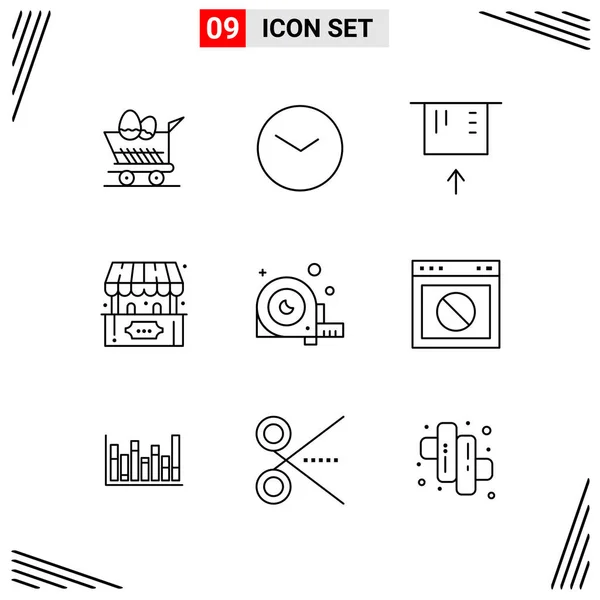 Set of 25 Universal Business Icons Vector — Stock Vector