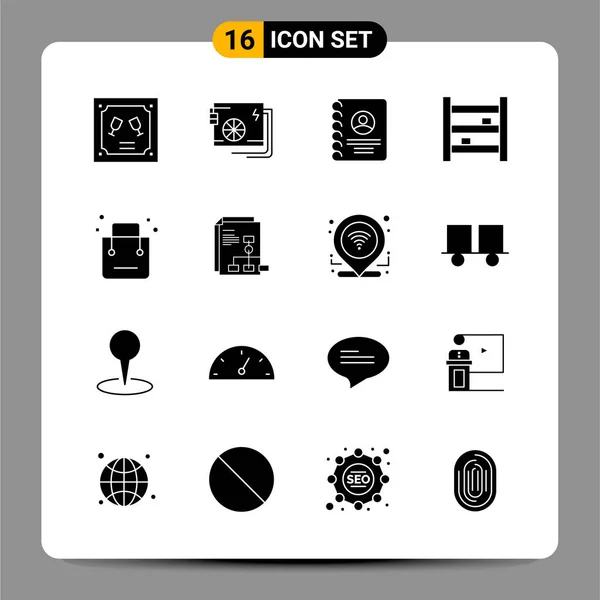 Conjunto Iconos Creativos Universales Simplemente Vector Ilustraciones Para Aplicaciones Web — Archivo Imágenes Vectoriales