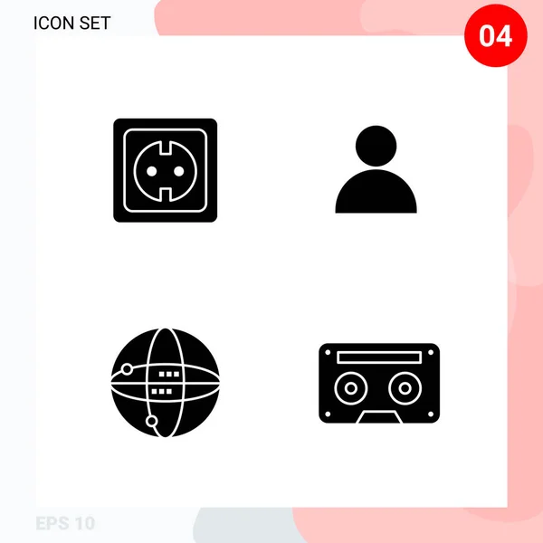 Set Universal Creative Icons Simply Vector Illustrations Web Mobile Apps — Stock Vector