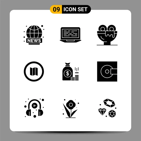 Set Universal Creative Icons Simply Vector Illustrations Web Mobile Apps — Stock Vector