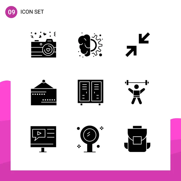 Set Universal Creative Icons Simply Vector Illustrations Web Mobile Apps — Stock Vector