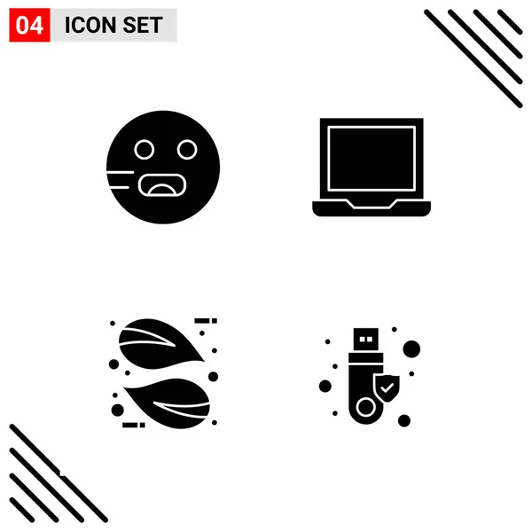 Conjunto Iconos Creativos Universales Simplemente Vector Ilustraciones Para Aplicaciones Web — Vector de stock