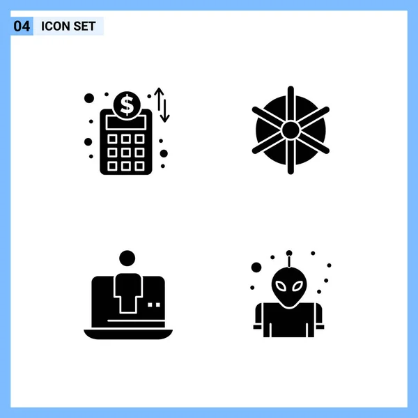 Conjunto Iconos Creativos Universales Simplemente Vector Ilustraciones Para Aplicaciones Web — Vector de stock