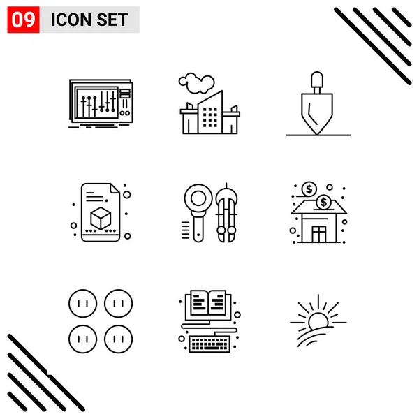 Set de 25 iconos de negocio universales Vector — Vector de stock