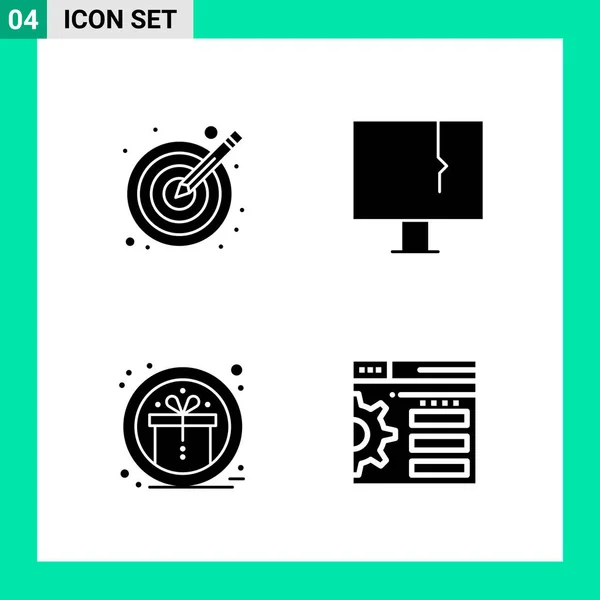 Set de 25 iconos de negocio universales Vector — Vector de stock