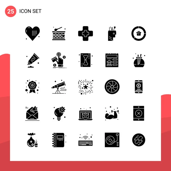 Set de 25 iconos de negocio universales Vector — Vector de stock