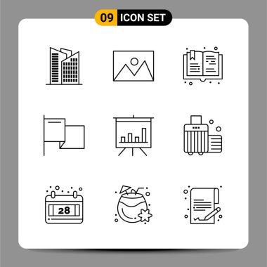 Evrensel yaratıcı simgeler kümesi, web ve mobil uygulamalar ve projeler için basit vektör illüstrasyonları 