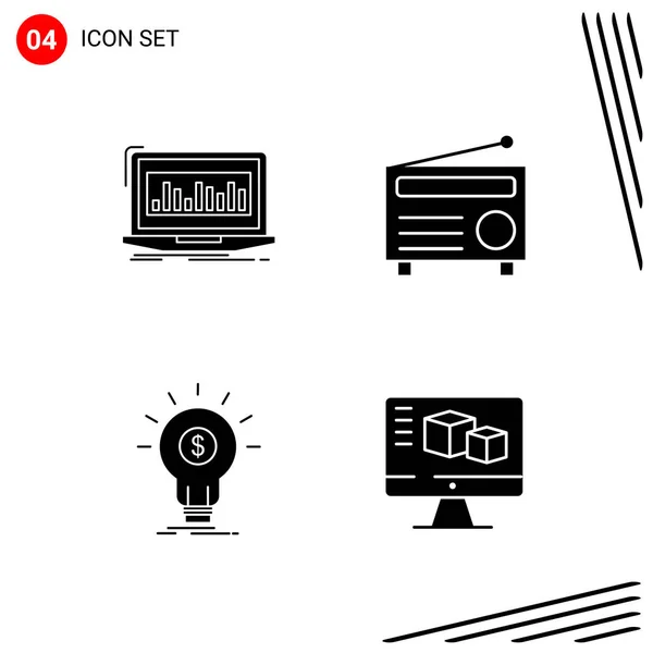 Conjunto Iconos Creativos Universales Simplemente Vector Ilustraciones Para Aplicaciones Web — Vector de stock