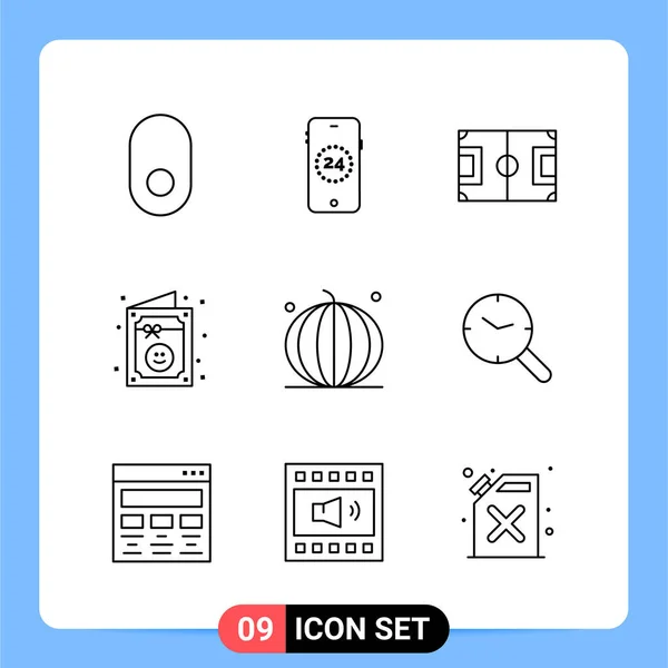 Set Universal Creative Icons Simply Vector Illustrations Web Mobile Apps — Stock Vector