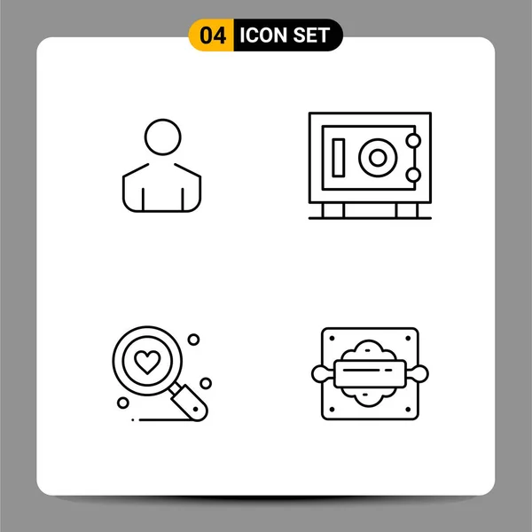 Set Universal Creative Icons Simply Vector Illustrations Web Mobile Apps — Stock Vector