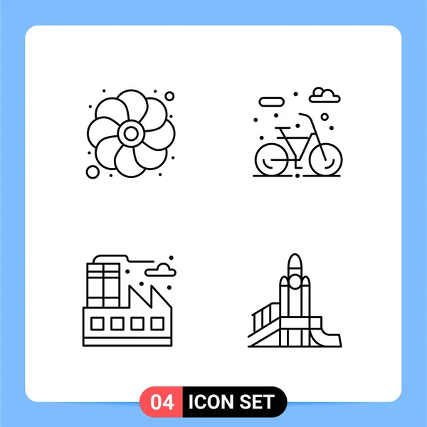 Conjunto Iconos Creativos Universales Simplemente Vector Ilustraciones Para Aplicaciones Web — Archivo Imágenes Vectoriales