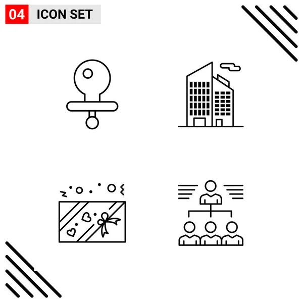 Set de 25 iconos de negocio universales Vector — Vector de stock